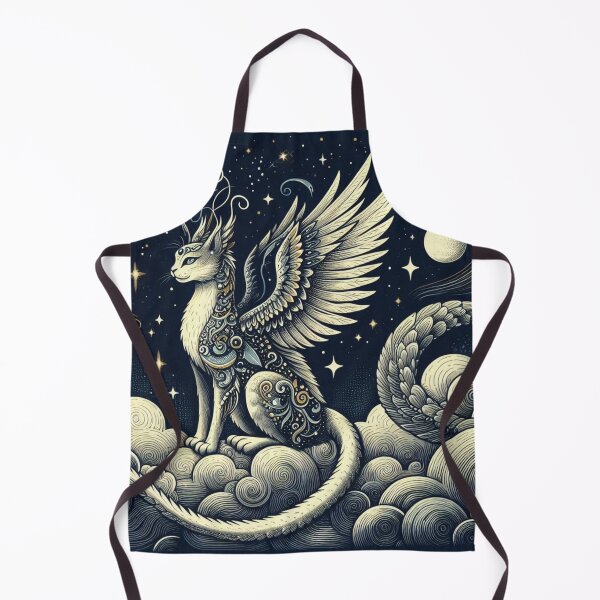 Item preview, Night Mythological Cat designed and sold by FuzyFriendHaven.