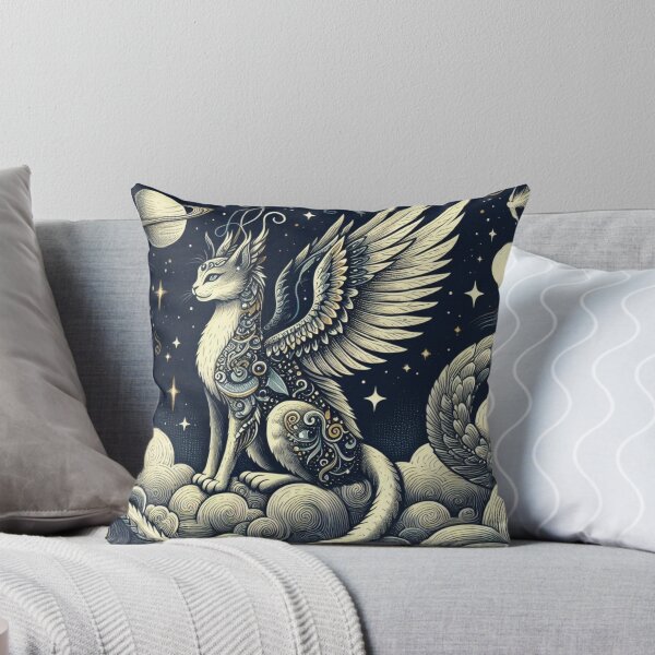 Item preview, Night Mythological Cat designed and sold by FuzyFriendHaven.