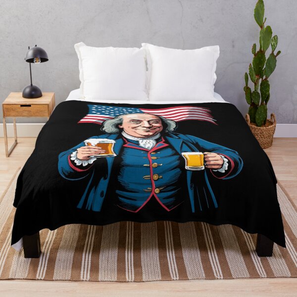 Item preview, Boozing Benjamin Franklin With Beer Mug 4th of designed and sold by LuminOrb.
