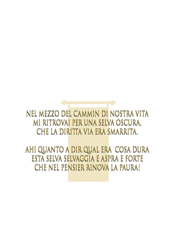 Nel Mezzo Del Cammin Di Nostra Vita Parafrasi