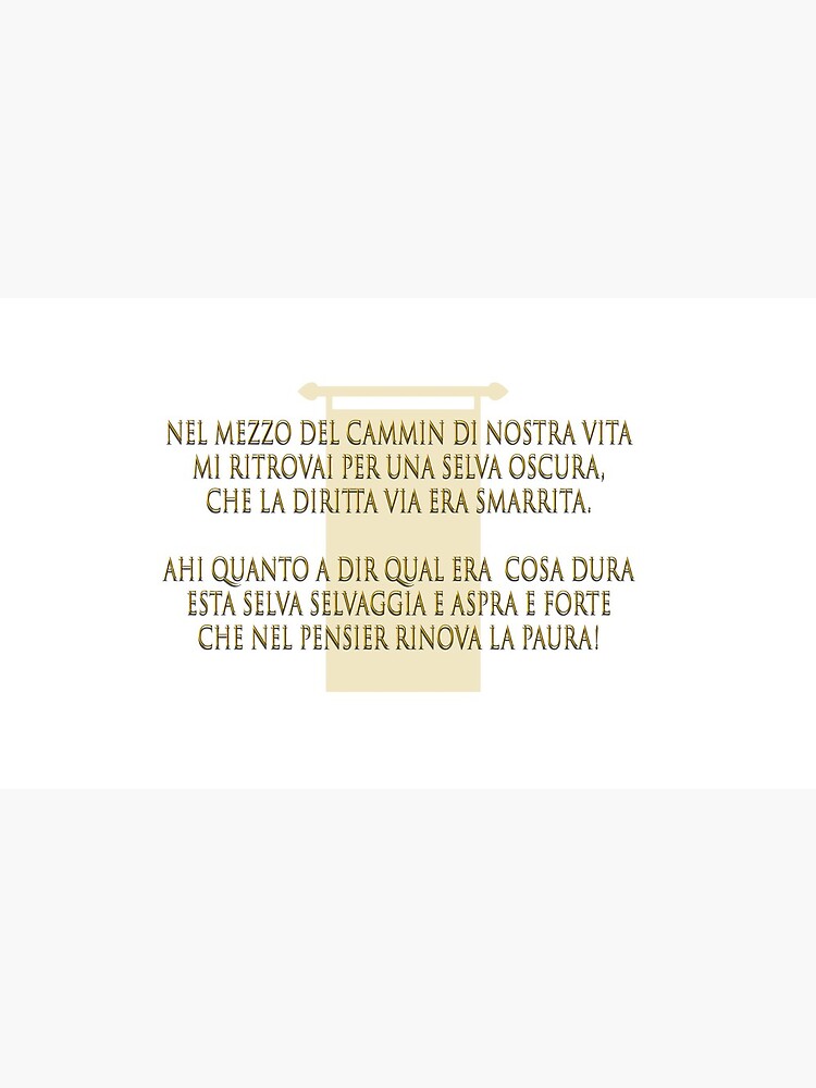 Nel Mezzo Del Cammin Di Nostra Vita Parafrasi