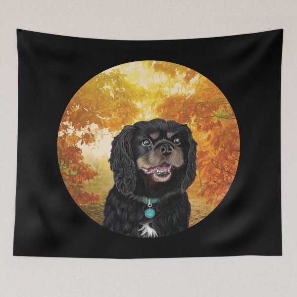 Item preview, Cavoodle in Autumn designed and sold by charactergirl.