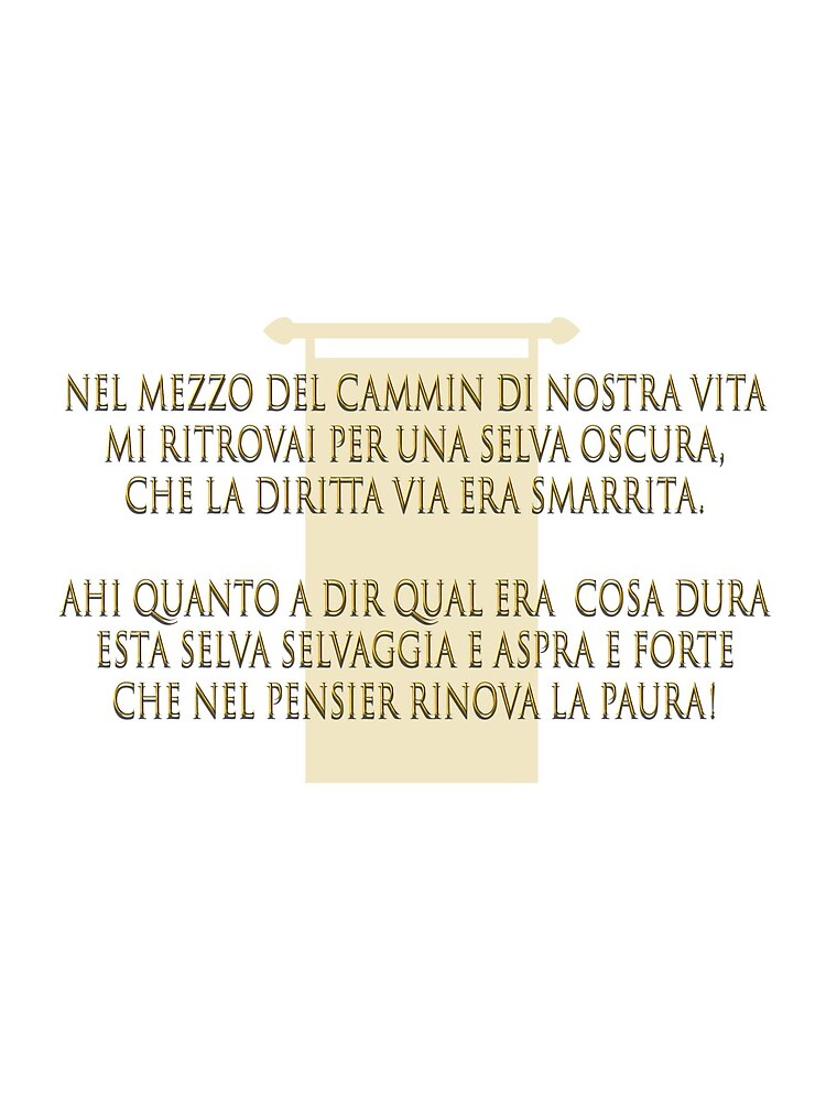 Nel Mezzo Del Cammin Di Nostra Vita Significato