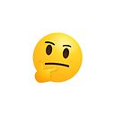 Thinking Face Emoji In Modern Style Emoticon Face Shown With A Single Finger And Thumb Resting On The Chin Glancing Upward On White Background Case Skin For Samsung Galaxy