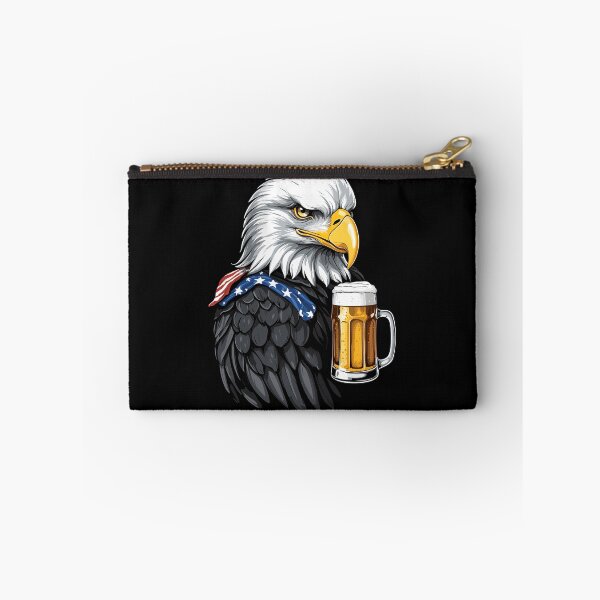Item preview, Boozing Bald Eagle With Beer Mug Celebrate Freedom designed and sold by LuminOrb.