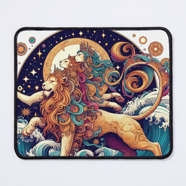 Item preview, Mythological Lions designed and sold by FuzyFriendHaven.