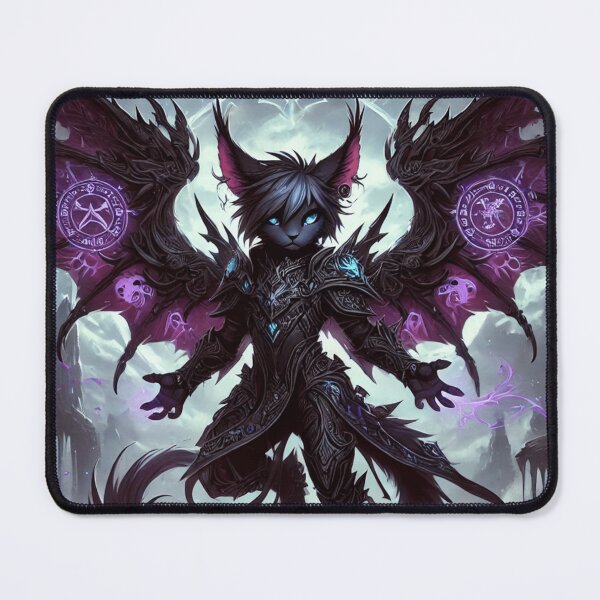 Item preview, Dark Enchanter Cat with Purple Wings designed and sold by TeslaSt0re.