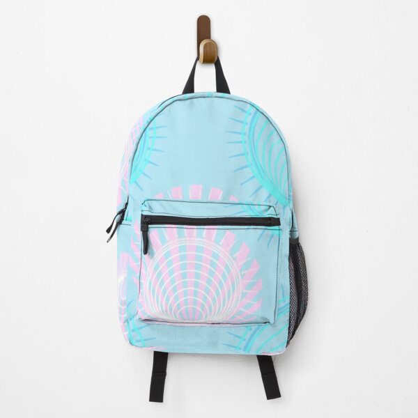Item preview, Concentric Seashells Pastel Patterns on Blue designed and sold by youme63.