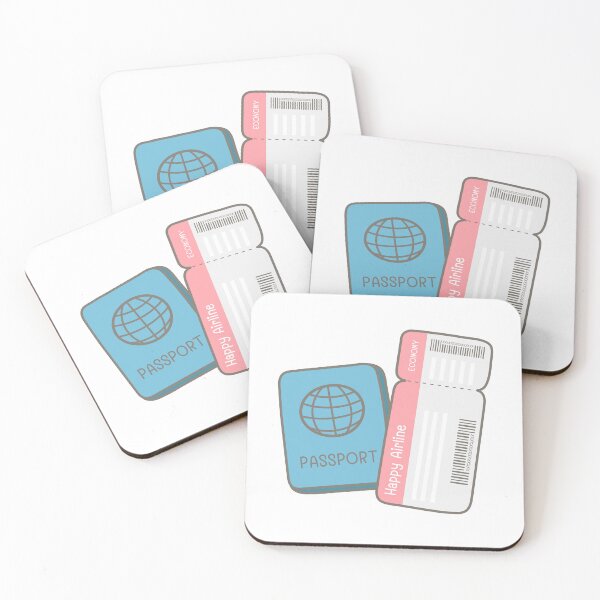 Item preview, Kid hand drawn cute camping picnic trip element passport air ticket designed and sold by nuchz.