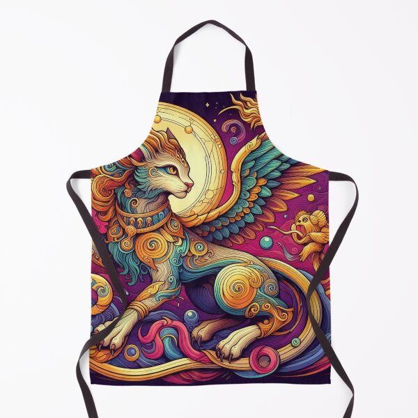Item preview, Firey Mythological Cat designed and sold by FuzyFriendHaven.