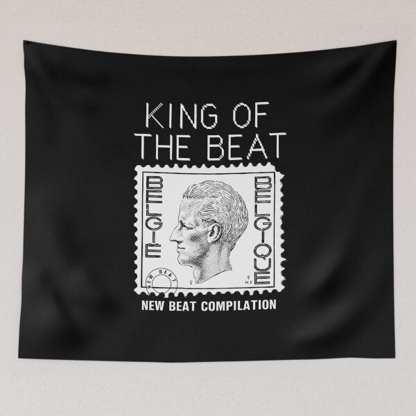 Item preview, King Of The Beat - New Beat Compilation (black) designed and sold by justanotherw.