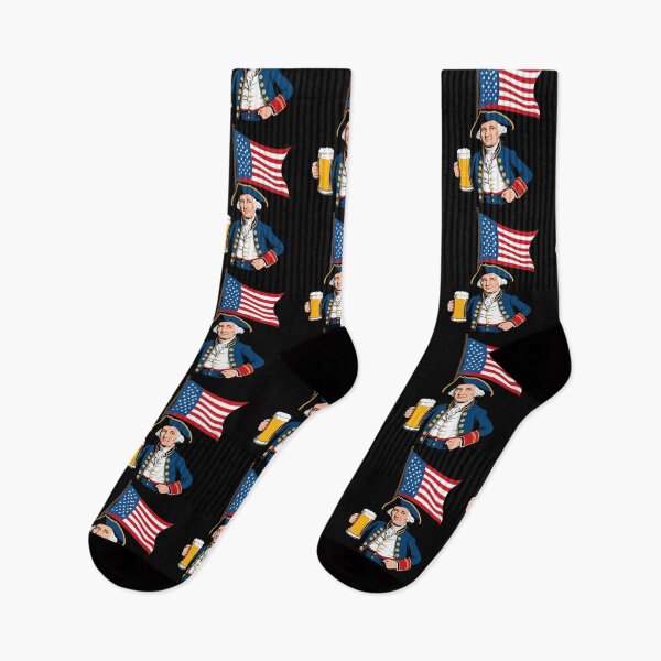 Artikelvorschau, Funny George Washington With Beer Mug American entworfen und verkauft von LuminOrb.
