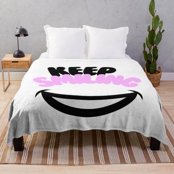 Item preview, Keep Smiling Motivational Art Print designed and sold by DesignAnother.