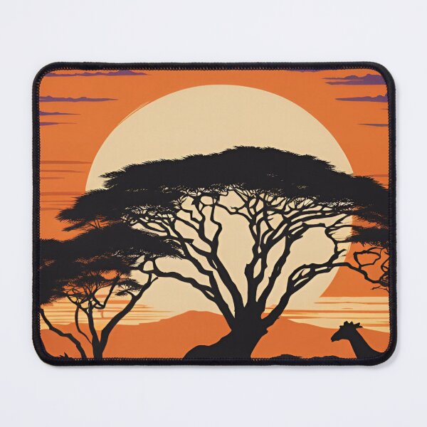 Item preview, Serengeti's Fauna and Flora Sunset Landscape designed and sold by susshop214.