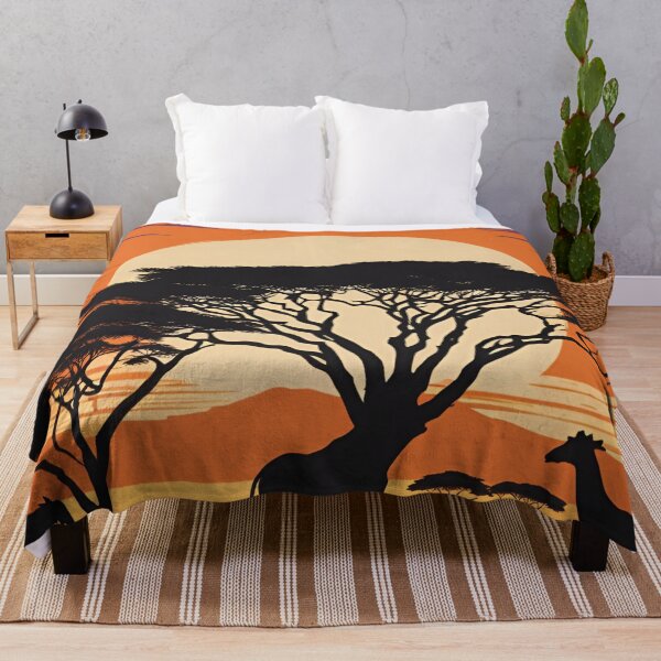 Item preview, Serengeti's Fauna and Flora Sunset Landscape designed and sold by susshop214.
