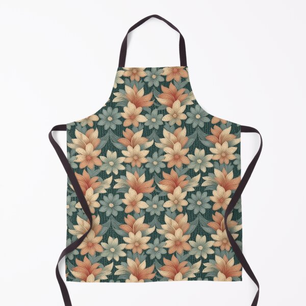 Item preview, Crocheted Flowers Seamless Pattern  A97 designed and sold by ArtsyAbode66.