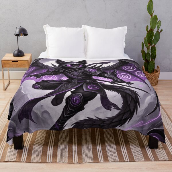 Item preview, Moonlit Cat Assassin with Purple Swirl Wings designed and sold by TeslaSt0re.