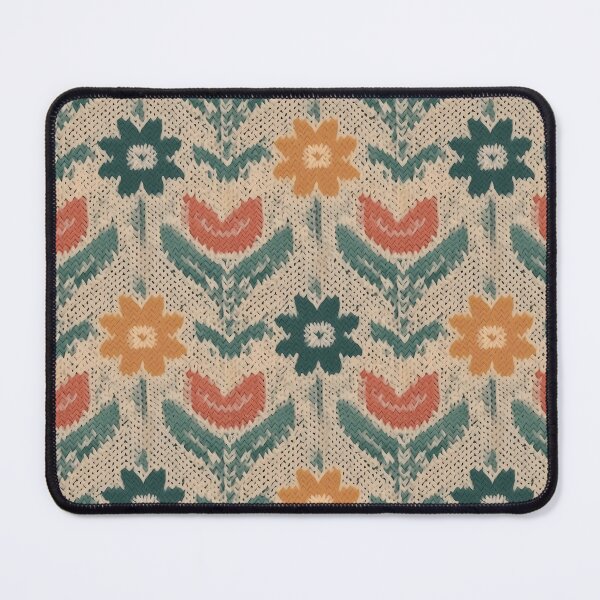 Item preview, Crocheted Flowers Seamless Pattern A101 designed and sold by ArtsyAbode66.