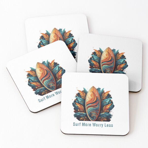 Item preview, Surf More Worry Less designed and sold by GAKStudio.