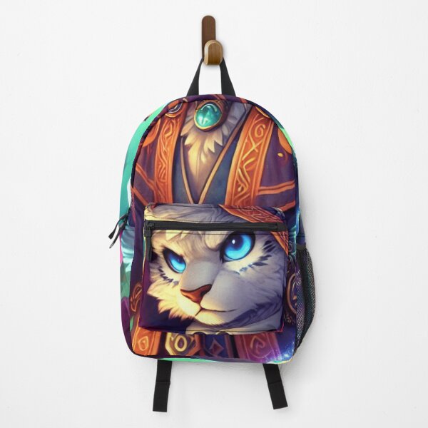 Item preview, Forest Cat Mage with Mystic Staff designed and sold by TeslaSt0re.