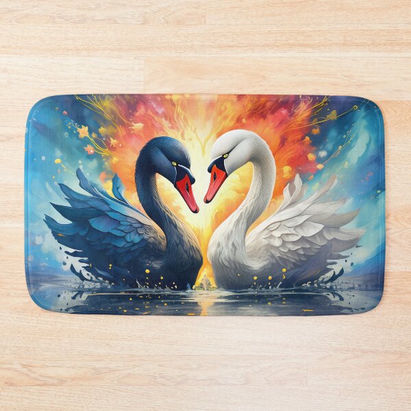 Item preview, Black and White Swan designed and sold by rainsdesigns.