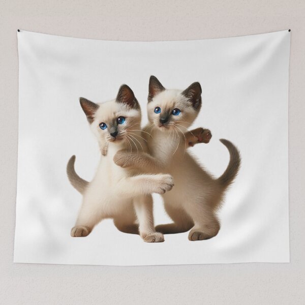 Item preview, Siamese Kittens Playing  designed and sold by CardsStudio.