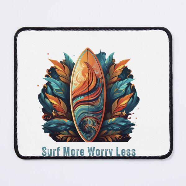Item preview, Surf More Worry Less designed and sold by GAKStudio.