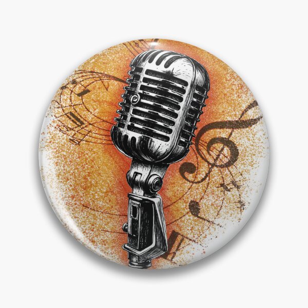 Item preview, Retro microphone  designed and sold by Petersnook.