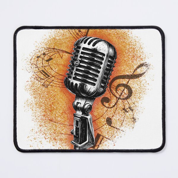 Item preview, Retro microphone  designed and sold by Petersnook.