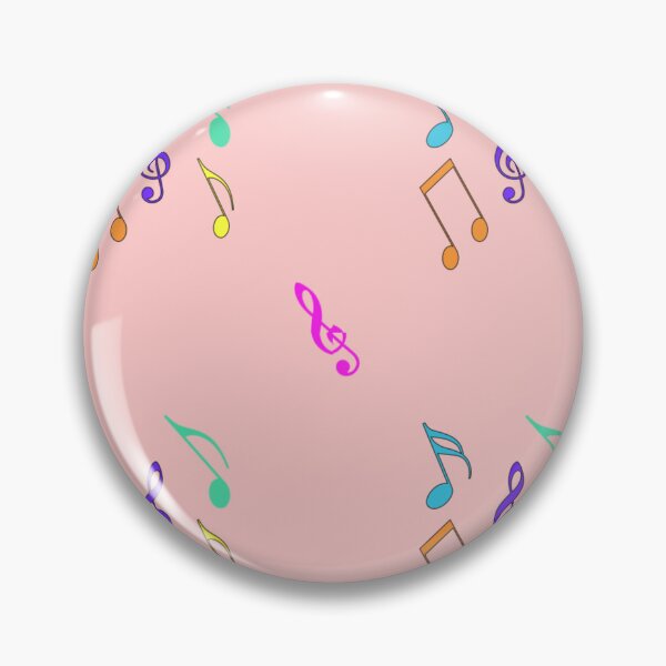 Item preview, Delightful Melody Vibrant Musical Notes on a Rosy Canvas designed and sold by youme63.