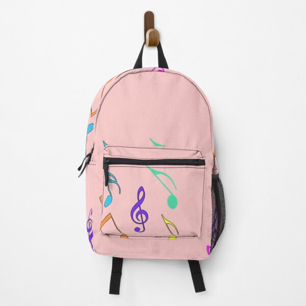 Item preview, Delightful Melody Vibrant Musical Notes on a Rosy Canvas designed and sold by youme63.