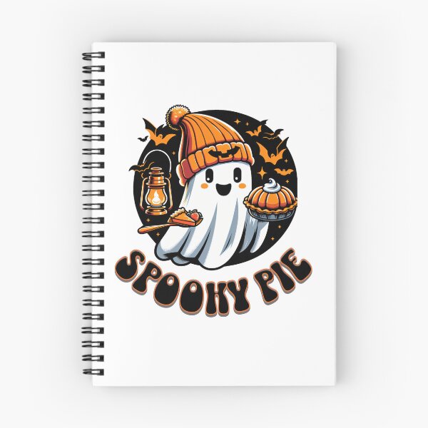 Item preview, Spooky Pie Doordash Cute Halloween Ghost with Pumpkin Pies designed and sold by CrazyInk23.