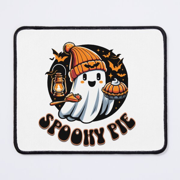 Item preview, Spooky Pie Doordash Cute Halloween Ghost with Pumpkin Pies designed and sold by CrazyInk23.