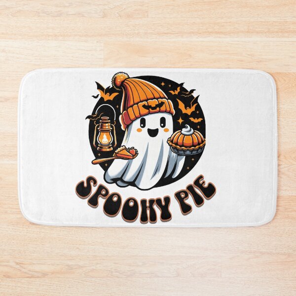 Item preview, Spooky Pie Doordash Cute Halloween Ghost with Pumpkin Pies designed and sold by CrazyInk23.