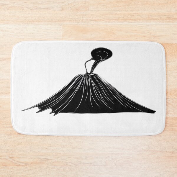 Item preview, Minimalist Monochrome Volcano Illustration designed and sold by MerchMasterPL.
