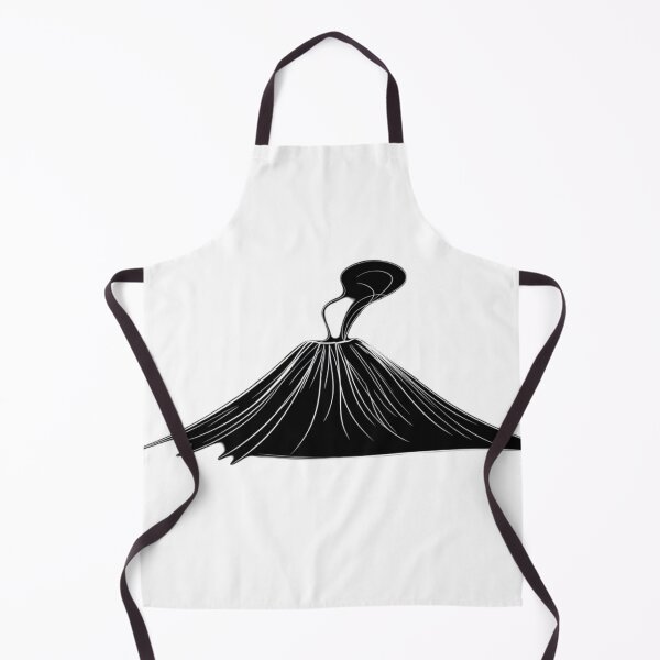 Item preview, Minimalist Monochrome Volcano Illustration designed and sold by MerchMasterPL.