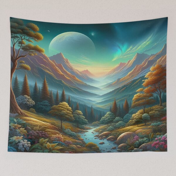 Item preview, Moonlit Mountain Serenity designed and sold by Fashiospice07.