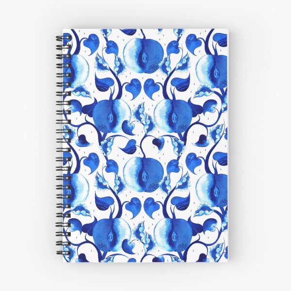 Item preview, Watercolor apples, blue on a white background designed and sold by Alex  Blud.