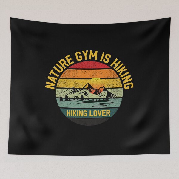 Item preview, Nature's GYM Is Hiking - Exclusive Hiking Lover T-Shirts for Outdoor Enthusiasts designed and sold by Techflare.