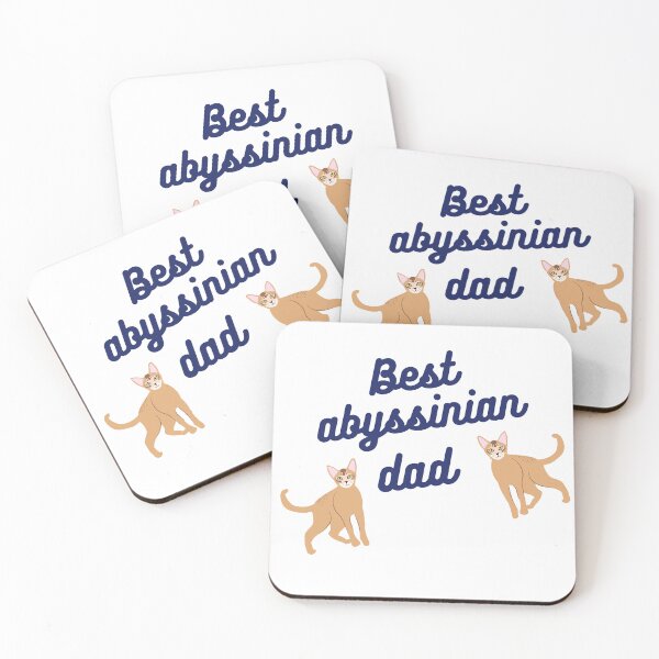 Item preview, Best Abyssinian Dad Funny Cat Lover Quote Gift Idea designed and sold by M-and-W.