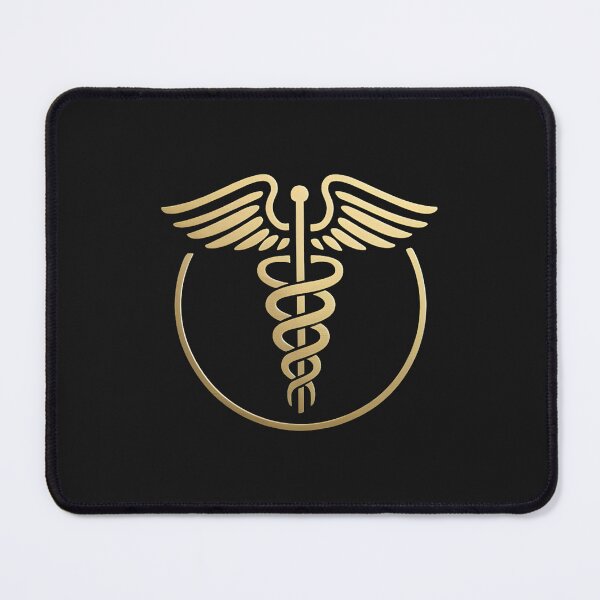 Item preview, Gold Caduceus medical symbol doctor nurse designed and sold by SOUFIANE1991.