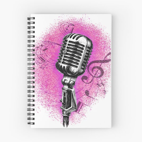 Item preview, Retro microphone pink designed and sold by Petersnook.