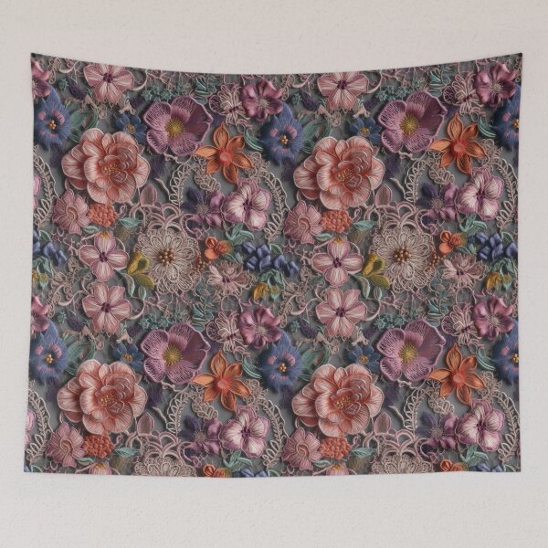 Item preview, Floral Lace Seamless Pattern 13 designed and sold by Magico Paco.