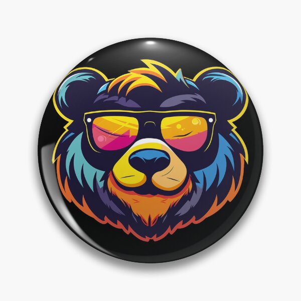 Item preview, Smiling Bear with glasses designed and sold by AIStudioProject.