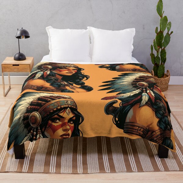 Item preview, Native American warrior spirit designed and sold by Greenbessela.