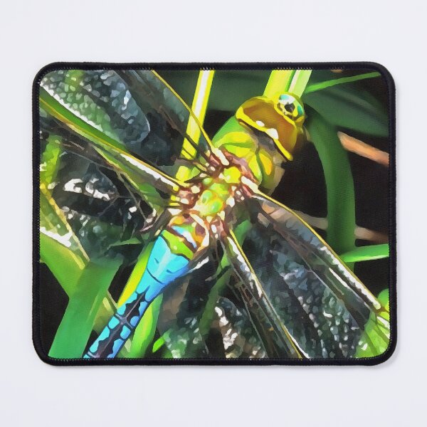 Item preview, Blue Dragonfly Shimmering Wings Painting designed and sold by taiche.