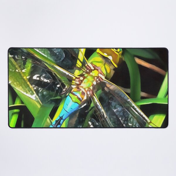 Item preview, Blue Dragonfly Shimmering Wings Painting designed and sold by taiche.