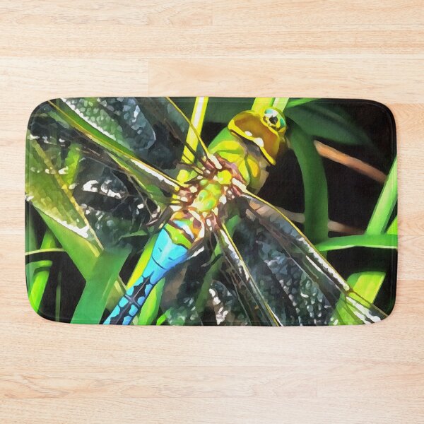 Item preview, Blue Dragonfly Shimmering Wings Painting designed and sold by taiche.