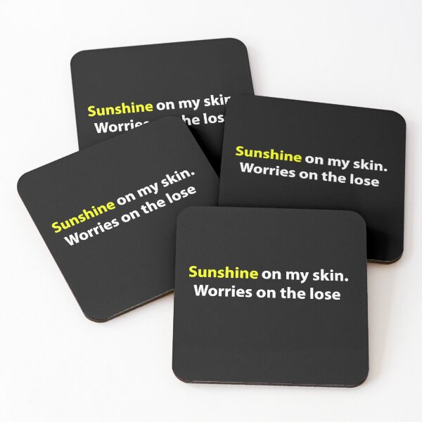 Item preview, Sunshine On My Skin, Worries On the Lose designed and sold by PatternTitan.