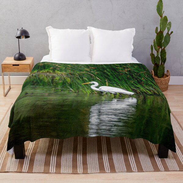 Item preview, Great Egret Strolling Through the Reeds designed and sold by Debra Martz.